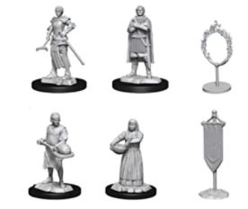 WizKids Deep Cuts Unpainted Miniatures: W12 Castle - Kingdom Retainers